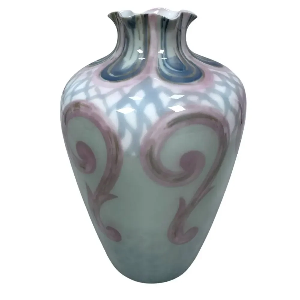 Antique Rosenthal Art Nouveau Hand Painted Porcelain Vase 5.75